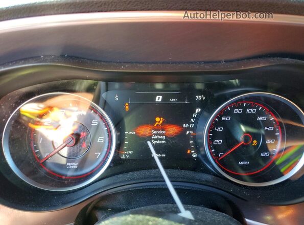 2C3CDXGJ7KH506114 2019 DODGE CHARGER Красный Вид щитка приборов