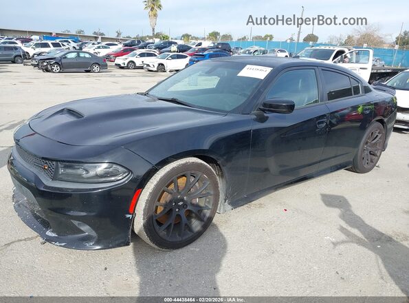 2C3CDXGJ8JH312531 2018 DODGE CHARGER Черный Передняя левая четверть