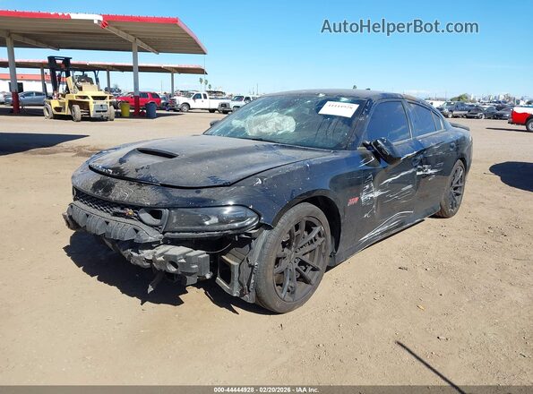 2C3CDXGJXNH131338 2022 DODGE CHARGER Black Դիմացի տեսք