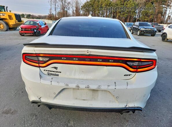 2C3CDXHG0KH746950 2019 DODGE CHARGER White Հետևի տեսք