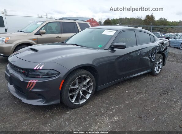2C3CDXHG2MH561396 2021 DODGE CHARGER Серый Передняя левая четверть