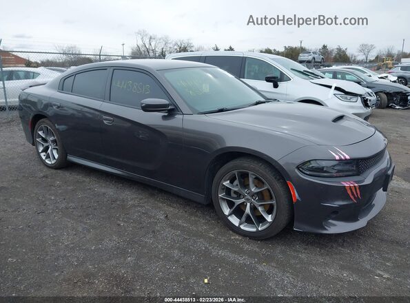 2C3CDXHG2MH561396 2021 DODGE CHARGER Серый Передняя правая четверть