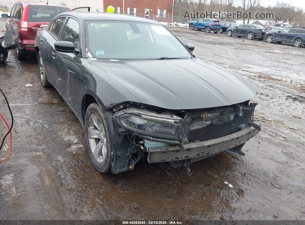 2C3CDXHG5GH192666 2016 DODGE CHARGER Черный Передняя правая четверть