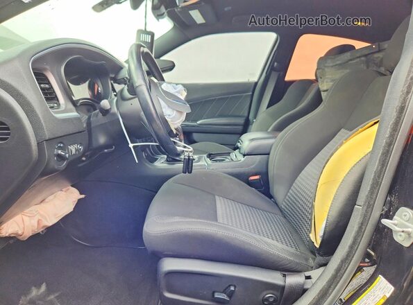 2C3CDXHG5KH737919 2019 DODGE CHARGER Black წინა სალონის ხედი
