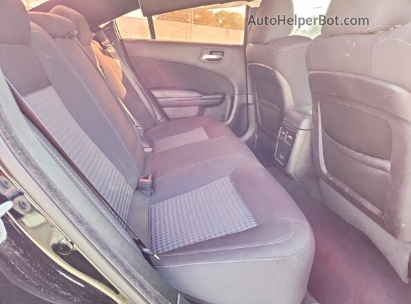 2C3CDXHG5KH737919 2019 DODGE CHARGER Black უკანა სავარძლების ხედი