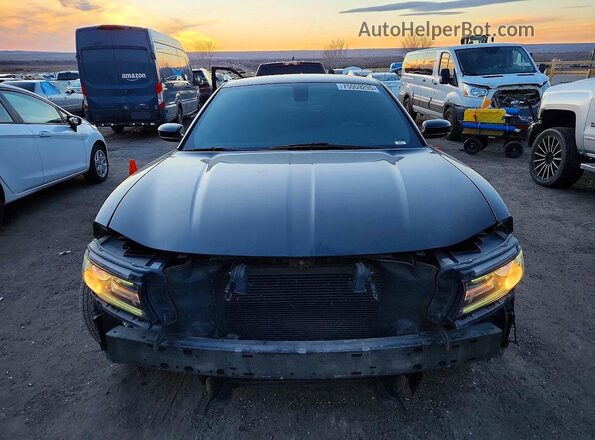 2C3CDXHG6JH153513 2018 DODGE CHARGER Black Widok z przodu