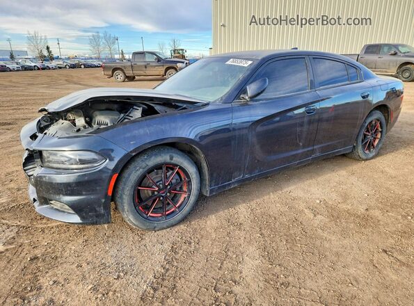 2C3CDXHG9JH242864 2018 DODGE CHARGER Черный Передняя левая четверть