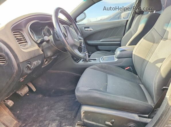2C3CDXHG9JH242864 2018 DODGE CHARGER Черный Вид салона спереди