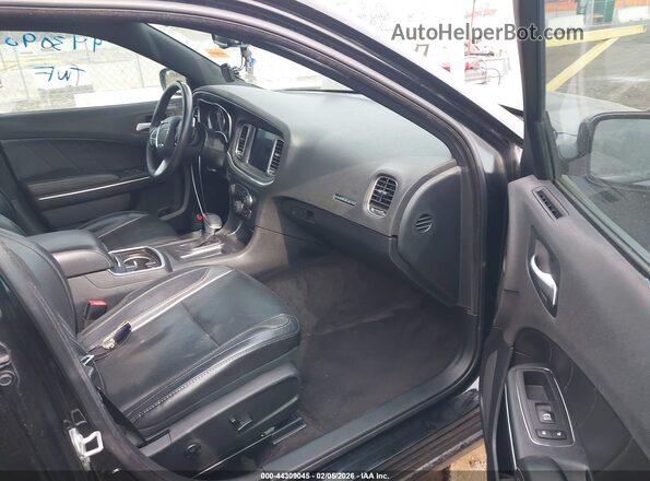 2C3CDXHGXHH638697 2017 DODGE CHARGER Черный Вид салона спереди