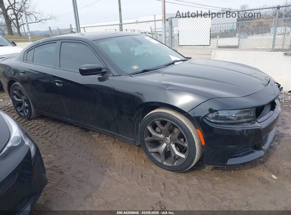 2C3CDXHGXHH638697 2017 DODGE CHARGER Черный Передняя правая четверть