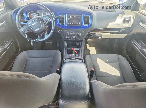 2C3CDXKT4KH562505 2019 DODGE CHARGER Blue წინა პანელის ხედი
