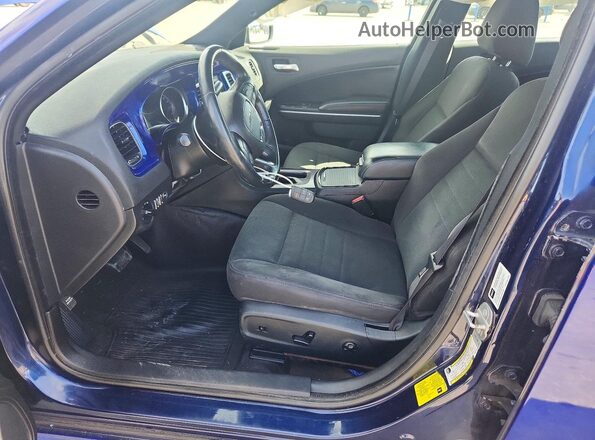 2C3CDXKT4KH562505 2019 DODGE CHARGER Blue წინა სალონის ხედი