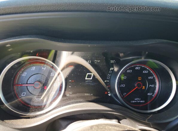2C3CDXKT5KH577112 2019 DODGE CHARGER White Instrument cluster view