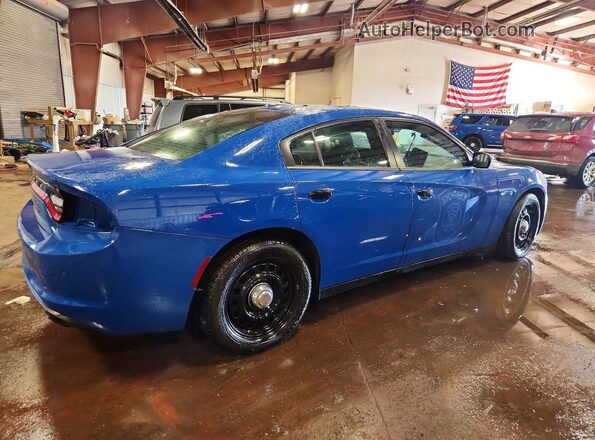 2C3CDXKT5KH626521 2019 DODGE CHARGER Blue Задня права чверть
