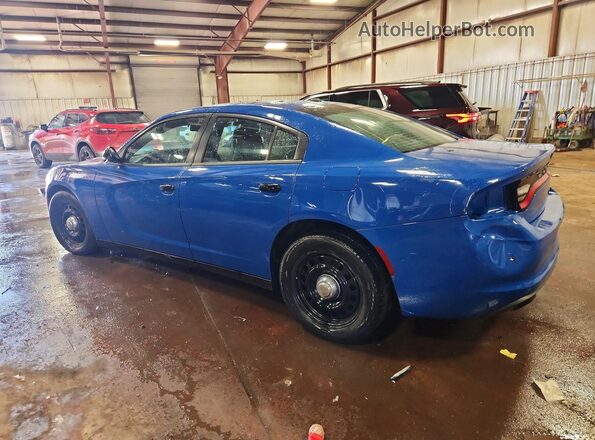 2C3CDXKT5KH626521 2019 DODGE CHARGER Blue Задня ліва чверть