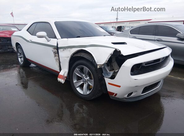 2C3CDZAG8GH210129 2016 DODGE CHALLENGER Белый Передняя правая четверть