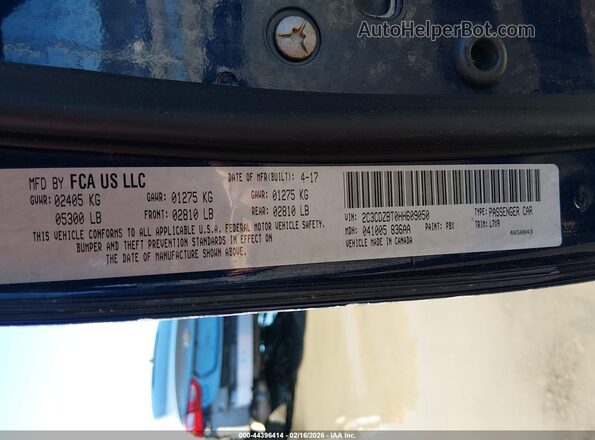 2C3CDZBT0HH609050 2017 DODGE CHALLENGER Dark Blue Вид подкапотного пространства