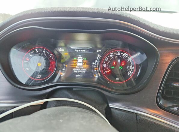 2C3CDZBT3GH316600 2016 DODGE CHALLENGER Угольный Вид щитка приборов
