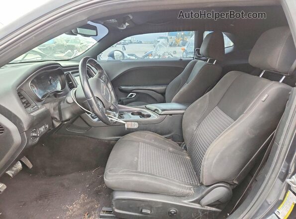 2C3CDZBT3GH316600 2016 DODGE CHALLENGER Угольный Вид салона спереди