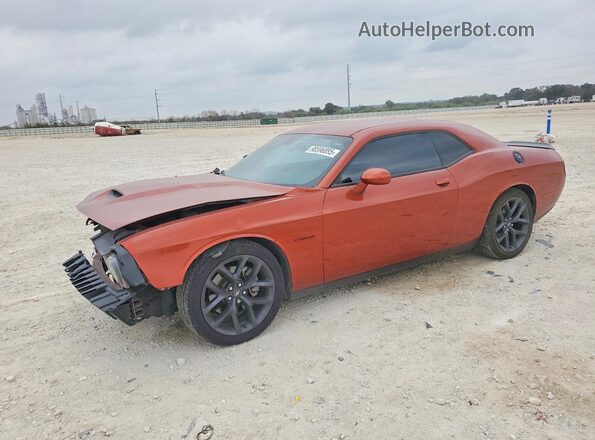 2C3CDZBT5MH604596 2021 DODGE CHALLENGER Orange Vista tres cuartos delantera izquierda