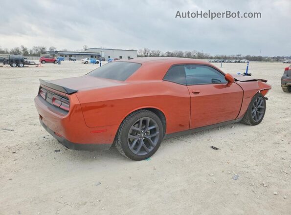 2C3CDZBT5MH604596 2021 DODGE CHALLENGER Orange Trasero derecho