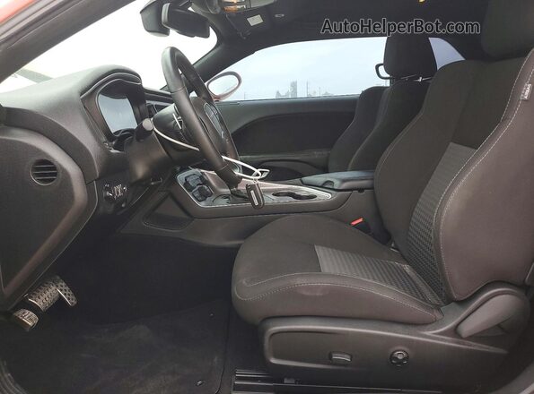 2C3CDZBT5MH604596 2021 DODGE CHALLENGER Orange Vista interior delantera
