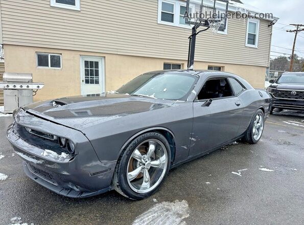 2C3CDZBT8JH141994 2018 DODGE CHALLENGER Gray Передня ліва чверть