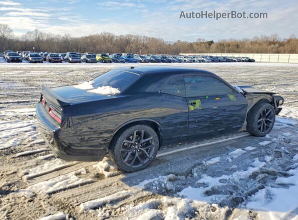 2C3CDZBTXKH708921 2019 DODGE CHALLENGER Черный Задняя правая четверть