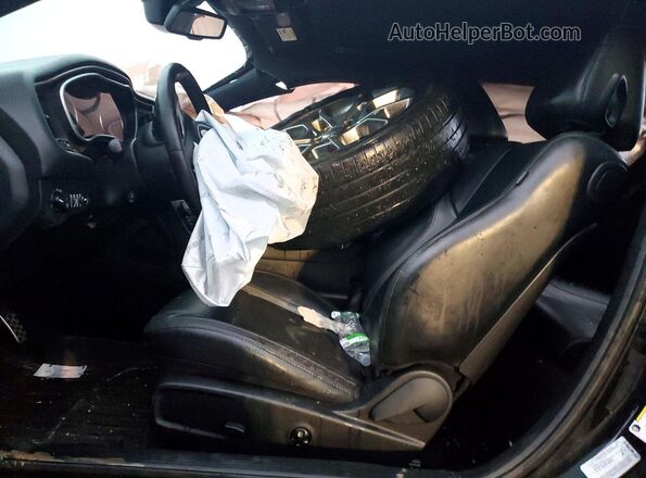 2C3CDZGG0HH598661 2017 DODGE CHALLENGER Черный Вид салона спереди
