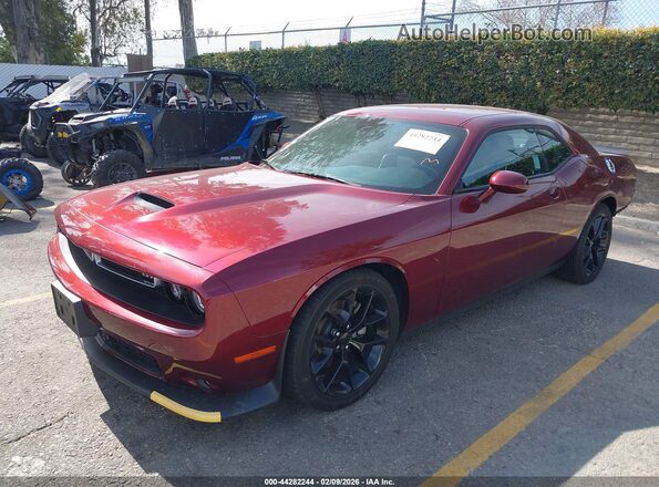 2C3CDZJG3PH668354 2023 DODGE CHALLENGER Красный Передняя левая четверть