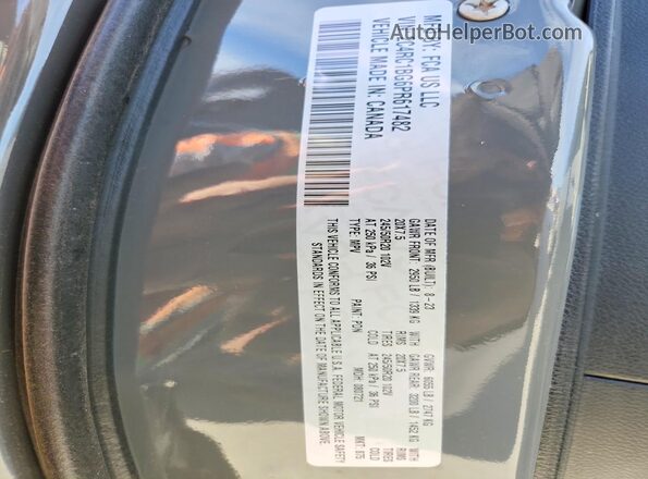 2C4RC1BG6PR617482 2023 CHRYSLER PACIFICA Gray Widok naklejki z numerem VIN