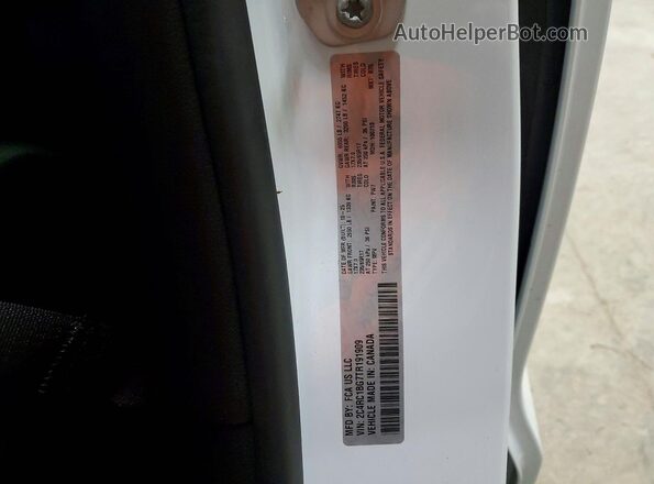 2C4RC1BG7TR191909 2026 CHRYSLER PACIFICA Белый Вид наклейки с VIN-кодом