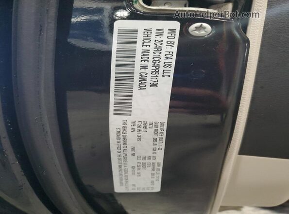 2C4RC1CG4PR511790 2023 CHRYSLER VOYAGER Черный Вид наклейки с VIN-кодом