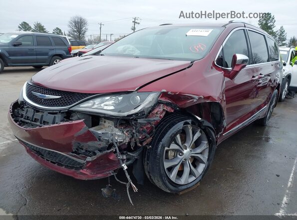 2C4RC1GG4JR289088 2018 CHRYSLER PACIFICA Burgundy Front left