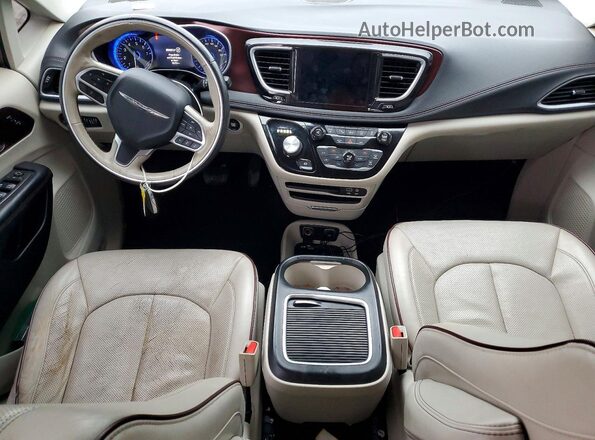 2C4RC1GG5HR817425 2017 CHRYSLER PACIFICA Желто-коричневый Вид панели приборов