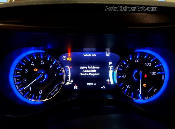 2C4RC1GG5JR259968 2018 CHRYSLER PACIFICA Красный Вид щитка приборов