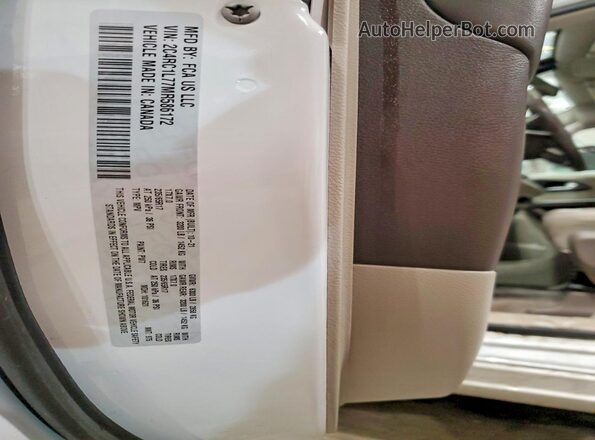 2C4RC1L77MR586172 2021 CHRYSLER PACIFICA White Widok wnętrza 360 stopni