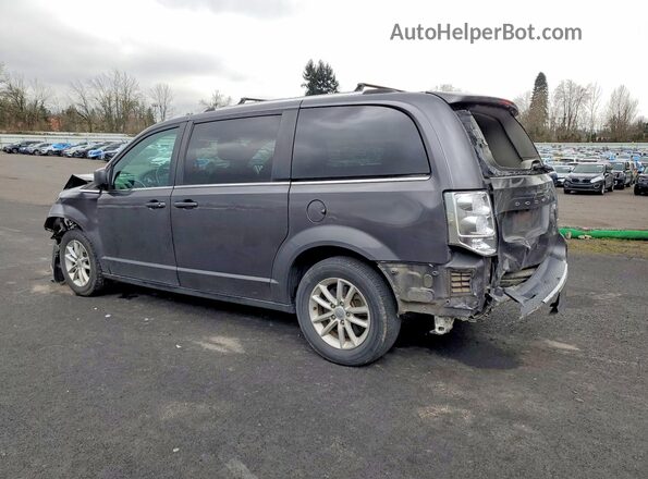 2C4RDGCG4JR216437 2018 DODGE GRAND Черный Задняя левая четверть