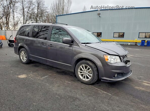 2C4RDGCG4JR216437 2018 DODGE GRAND Черный Передняя правая четверть