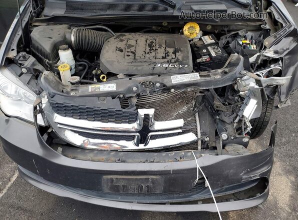 2C4RDGCG4JR216437 2018 DODGE GRAND Черный Вид подкапотного пространства