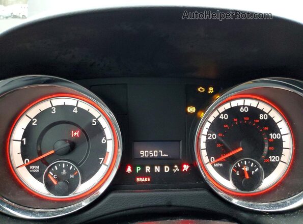 2C4RDGCG4JR216437 2018 DODGE GRAND Черный Вид щитка приборов