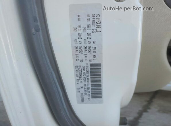 2C4RDGCG6GR318511 2016 DODGE GRAND Белый Вид наклейки с VIN-кодом