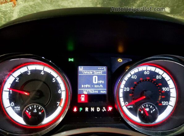 2C4RDGEG7GR329725 2016 DODGE GRAND Gray Widok zestawu wskaźników