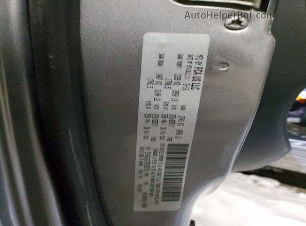 2C4RDGEG7GR329725 2016 DODGE GRAND Gray Widok naklejki z numerem VIN