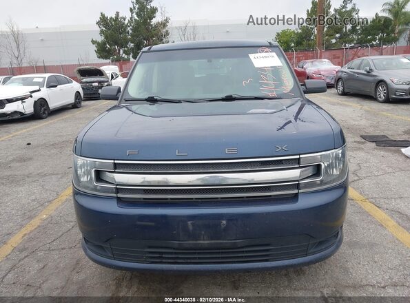 2FMGK5B83HBA02694 2017 FORD FLEX Синий Вид щитка приборов