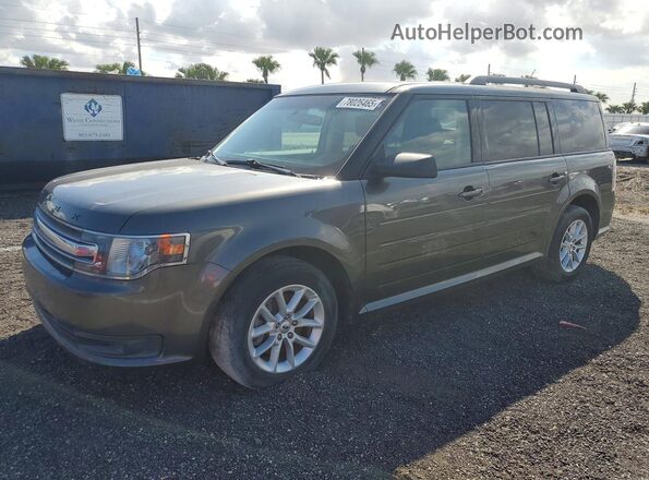 2FMGK5B85JBA16344 2018 FORD FLEX Gray Przód lewy