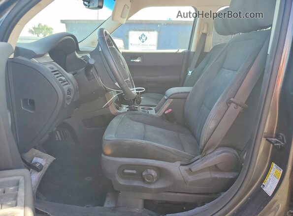 2FMGK5B85JBA16344 2018 FORD FLEX Gray Widok wnętrza z przodu