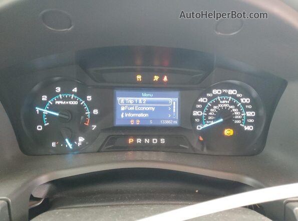 2FMGK5B86HBA09347 2017 FORD FLEX Gray Instrument cluster view