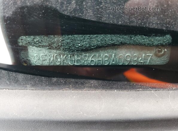 2FMGK5B86HBA09347 2017 FORD FLEX Gray VIN sticker view