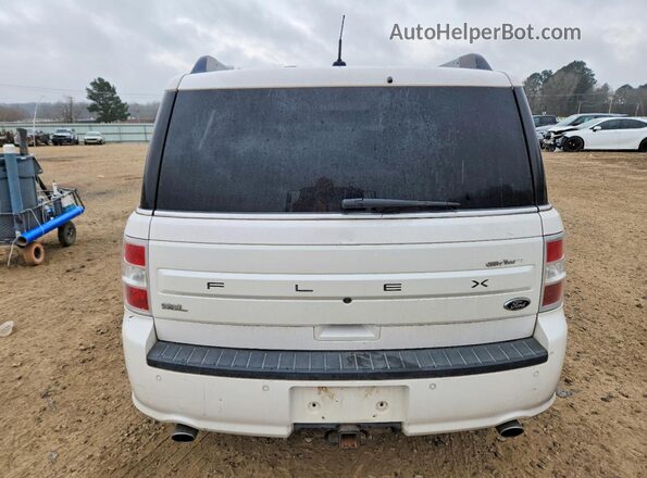 2FMGK5C80GBA19210 2016 FORD FLEX White Widok z tyłu